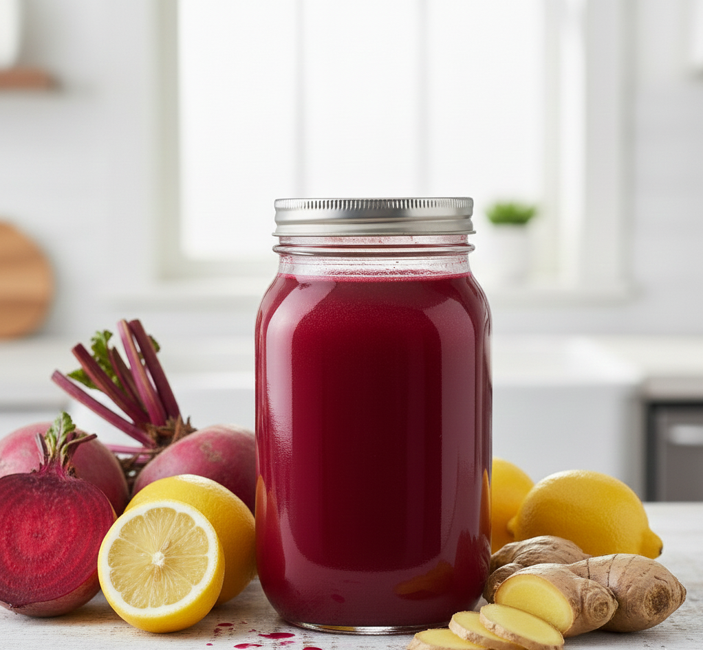 Cold-Pressed Juice | Beet, Lemon, & Ginger (32 oz)